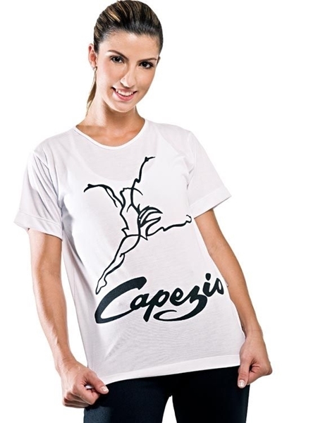 Imagem de OUTLET - 8008 - Camiseta - Tamanho Único Adulto - Branco - Capezio