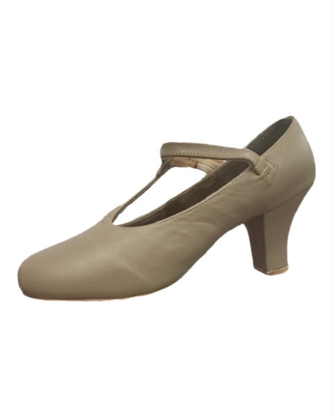 Imagem de OUTLET - 0051 - Sapato correia e fivela - 35 -  Salto 6,5 cm - Bege - Evidence