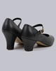 Imagem de OUTLET - 0050 - Sapato Boneca salto - 38 - Preto - Couro - Salto 4,5 cm e 6,5 cm - Evidence