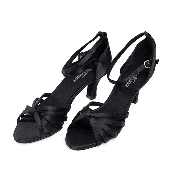 Imagem de BL62 - Sandália Ballroom - Salto 7cm - Sola Camurça - Só Dança