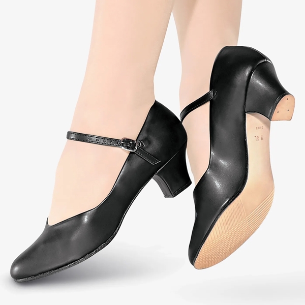 Imagem de OUTLET - CH50 - Sapato Napa - Salto 4 cm - Preto - 35 - Só Dança